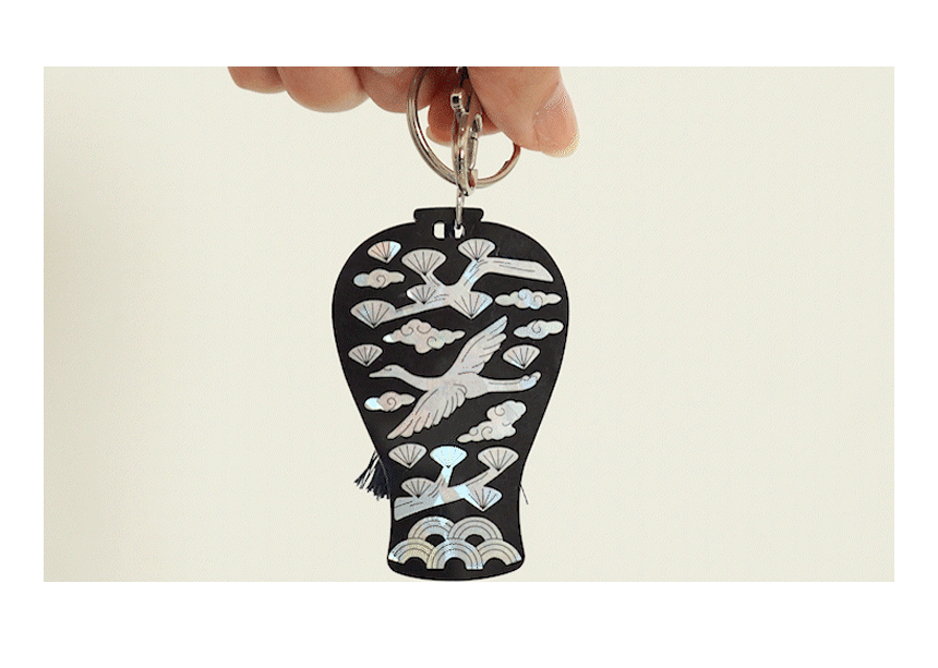 자개 스티커 키링