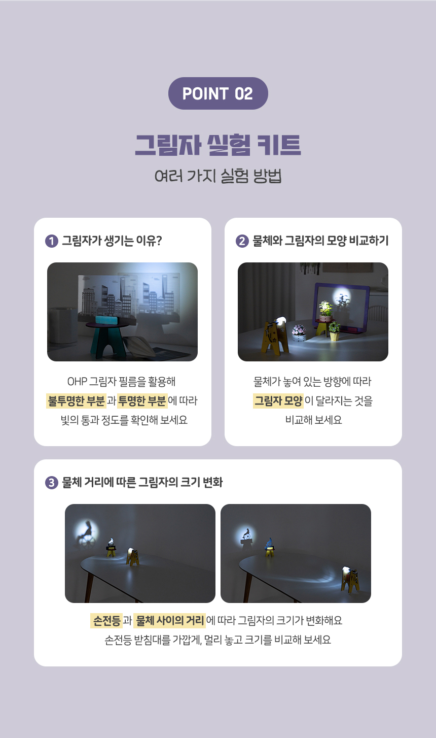 그림자 실험 키트